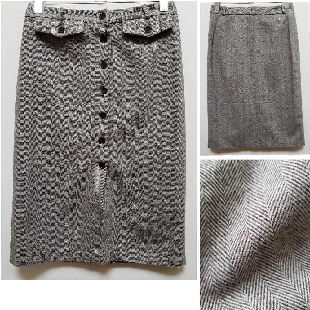 UNITED COLORS OF BENETTON Wool Blend Pencil Skirt